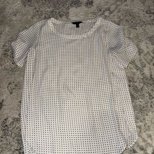 Banana Republic Black and White Polka Dot Blouse